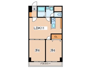 藤ヶ丘マイシティの物件間取画像